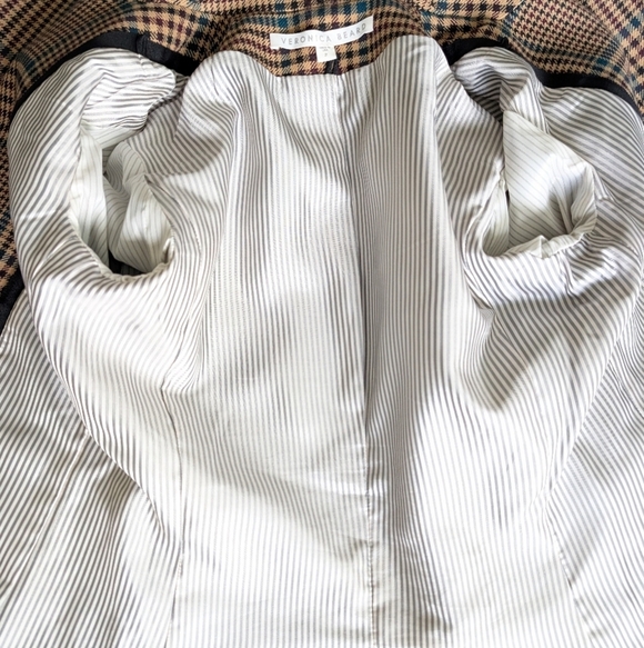 Veronica Beard Miller Plaid Wool Houndstooth Dickey Jacket Blazer Size 2 Celeb - Picture 13 of 13